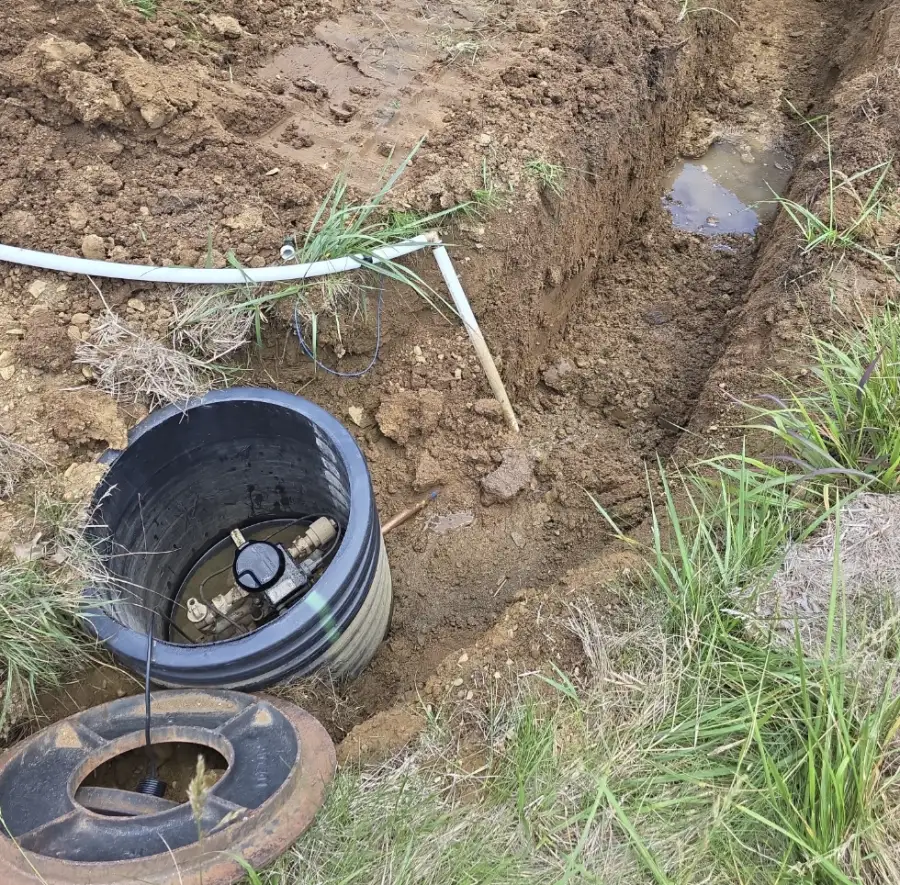 Trenching job by Pistol Ridge Land Services